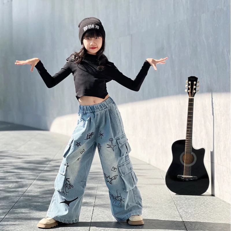 Street Fashion Show - Trajes de Danza Jazz para Niñas,