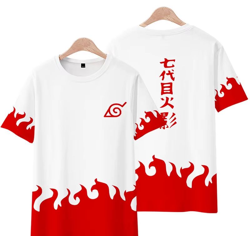 Street Fashion Baggy - Camiseta de Cosplay de Anime Naruto,