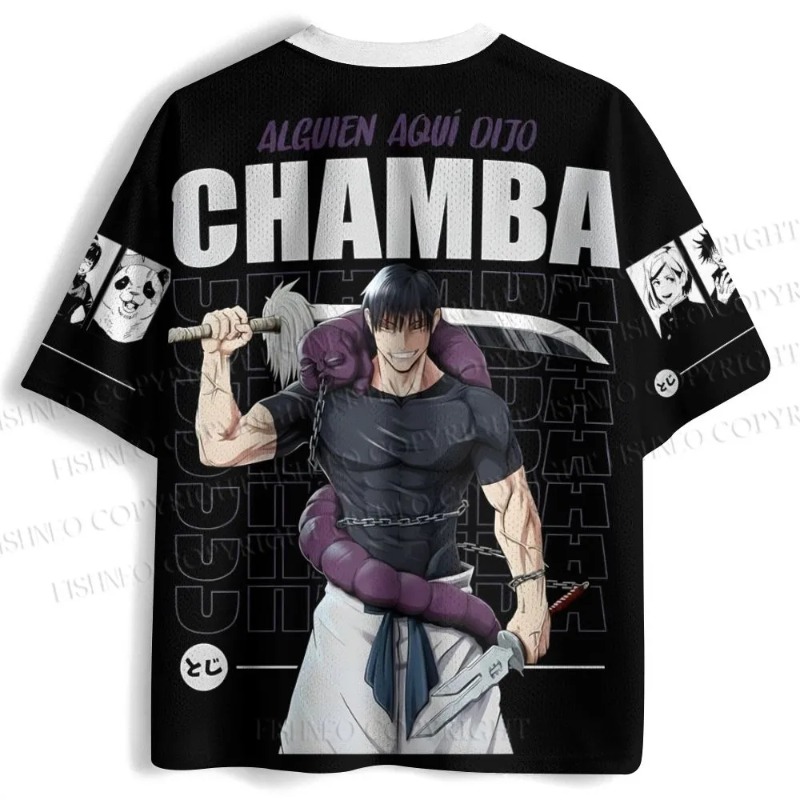 Street Fashion Baggy - Camiseta Jujutsu Kaisen Toji Fushiguro para