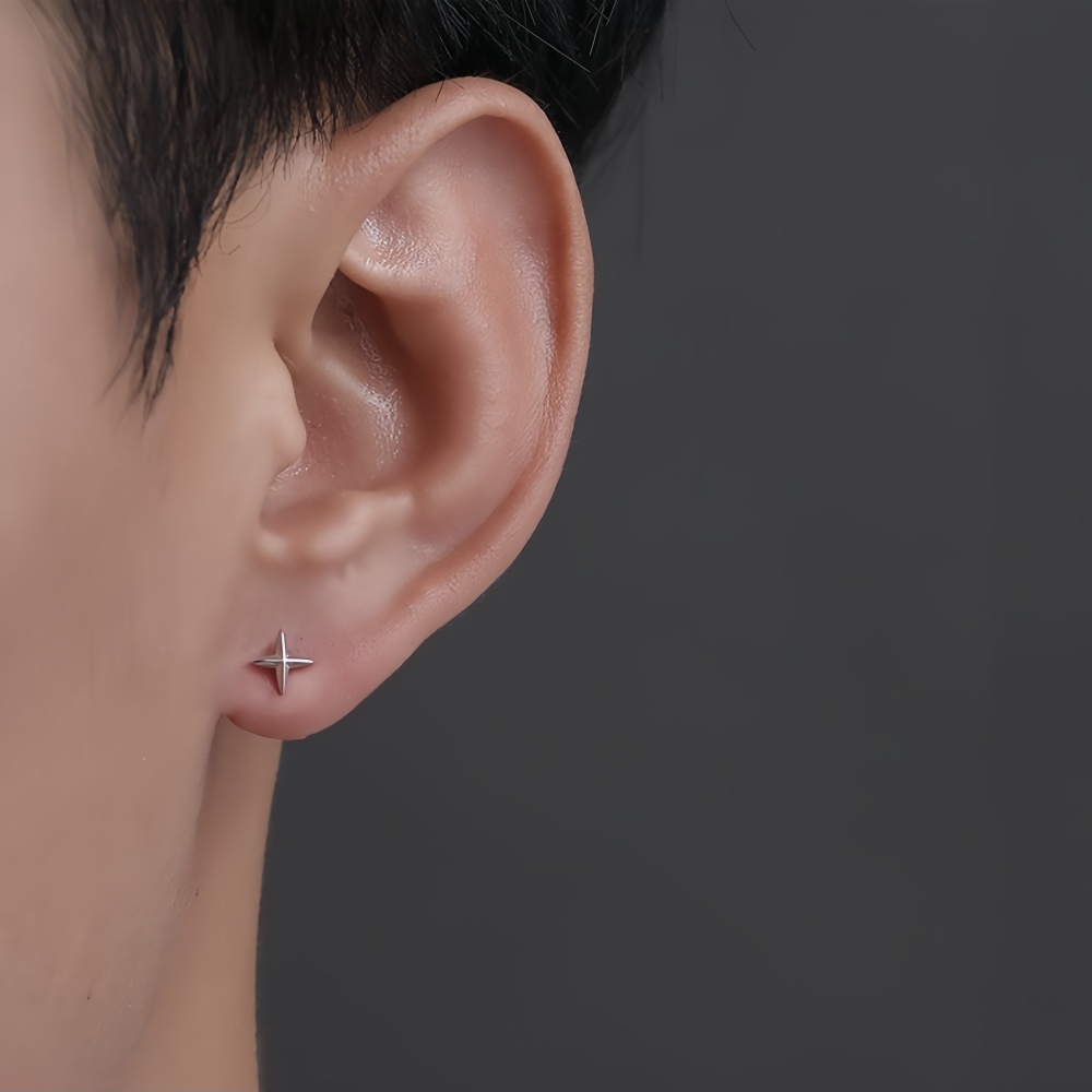 Street Fashion Earrings - Pendientes simples de aleación con estrellas
