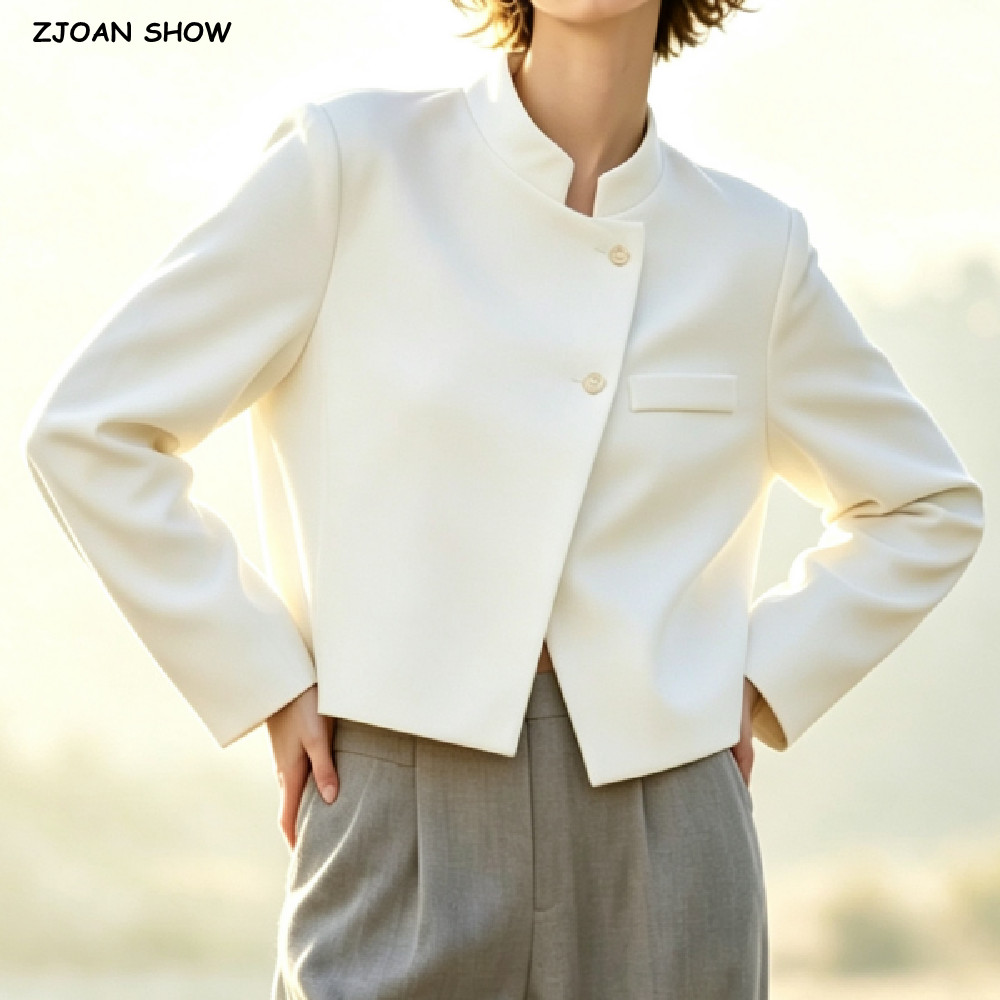 Street Fashion Show - Blazer de estilo chino para mujer,