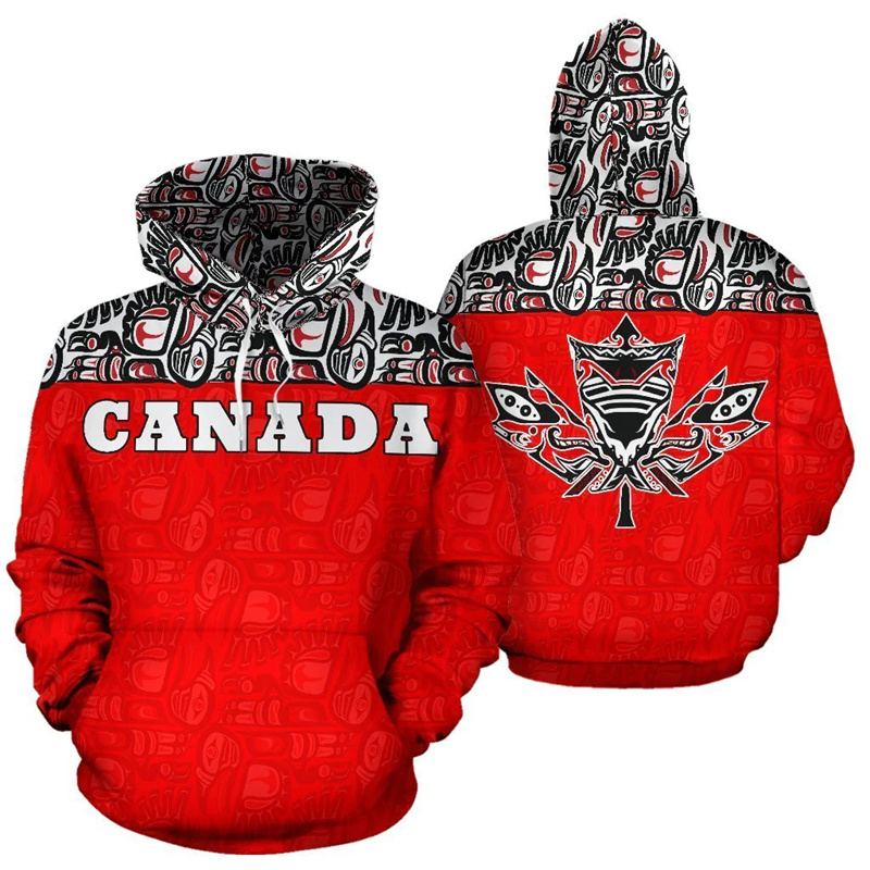 Street Fashion Canada - Sudadera con capucha con estampado 3d