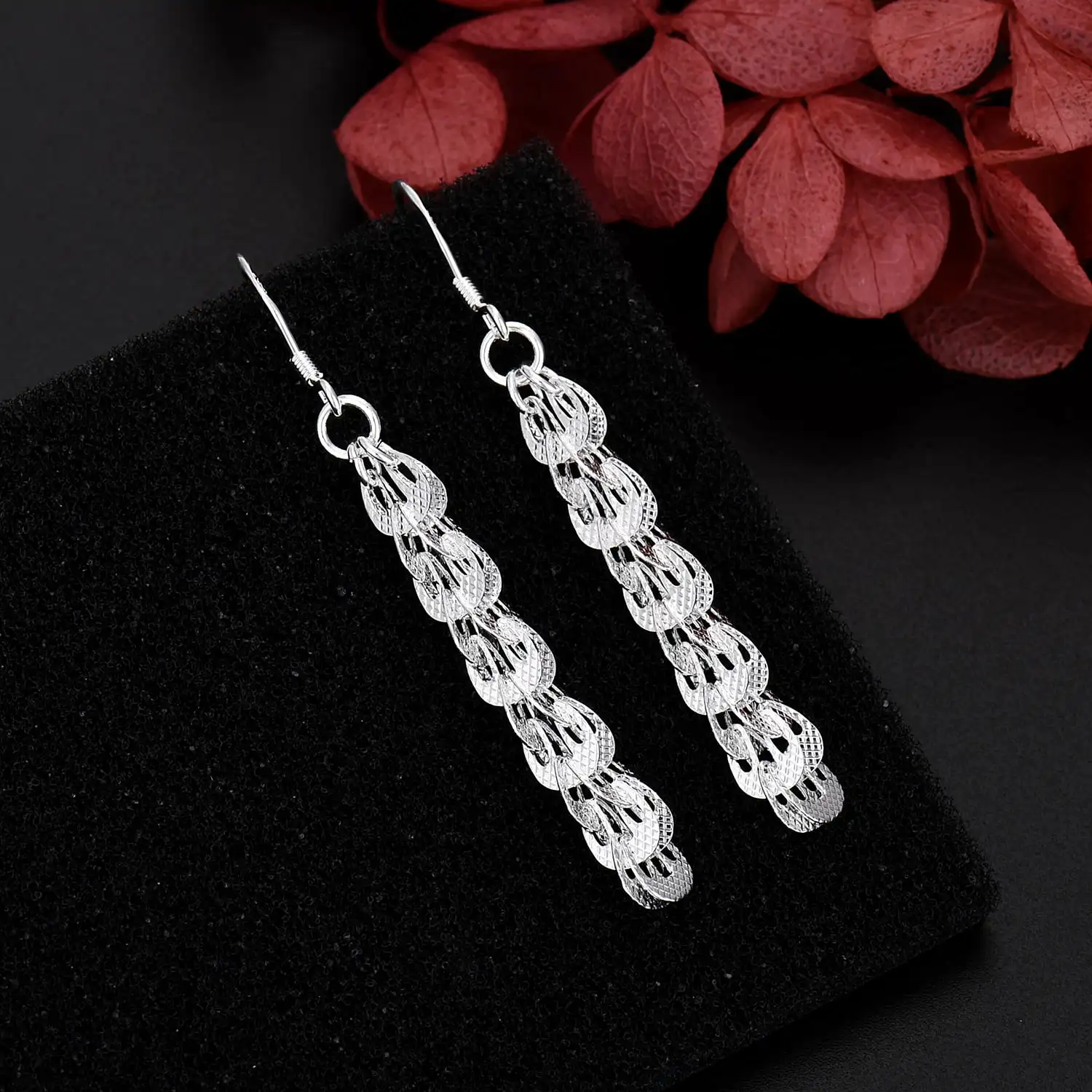 Street Fashion Earrings - Nuevos pendientes elegantes de Plata de