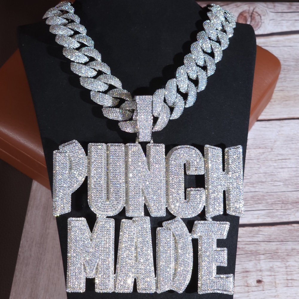 Street Fashion Name - ICEC-Colgante personalizado con nombre de hip