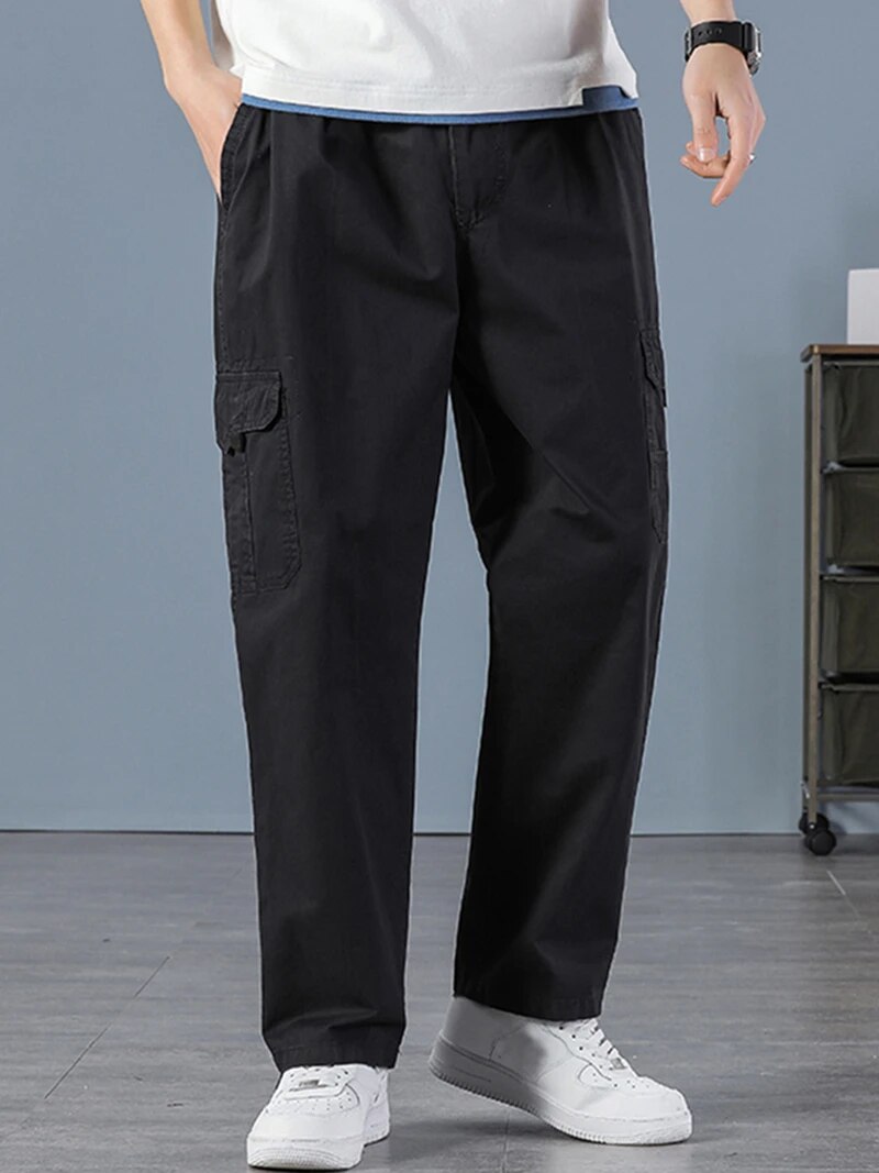 Joggers negros rectos de algod - Street Fashion Art reseña y precio
