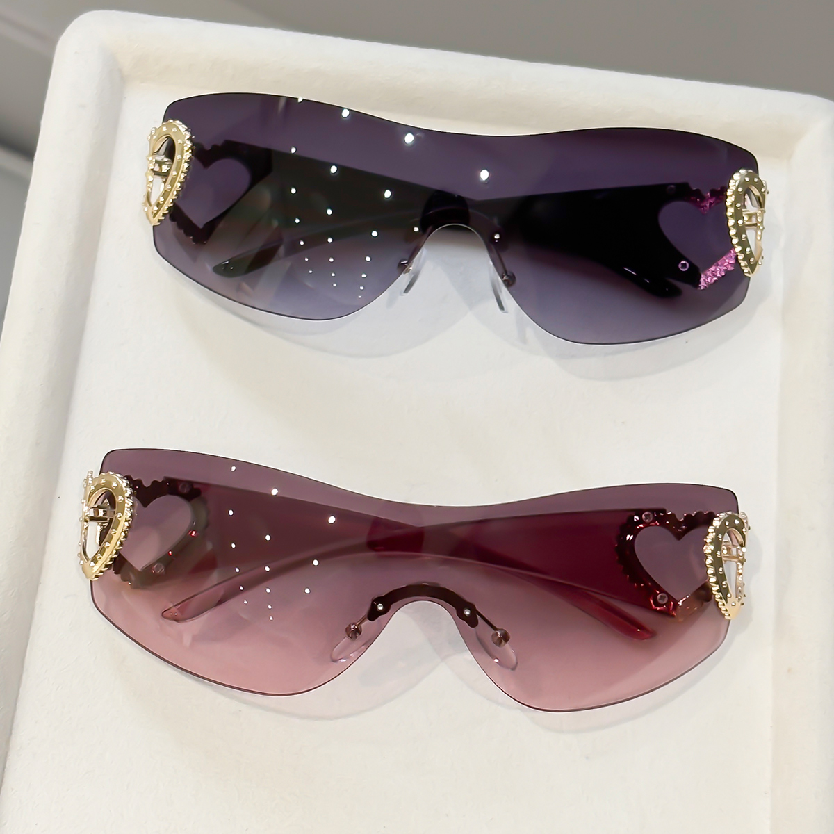 2 pares de gafas Y2K sin montu - Street Fashion Glasses reseña y precio