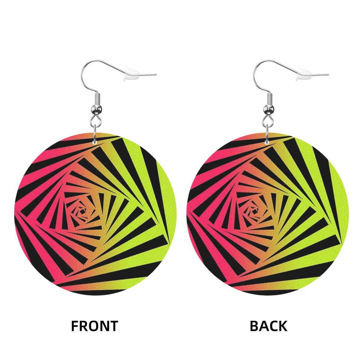Pendientes colgantes de cuero  - Street Fashion Photo reseña y precio