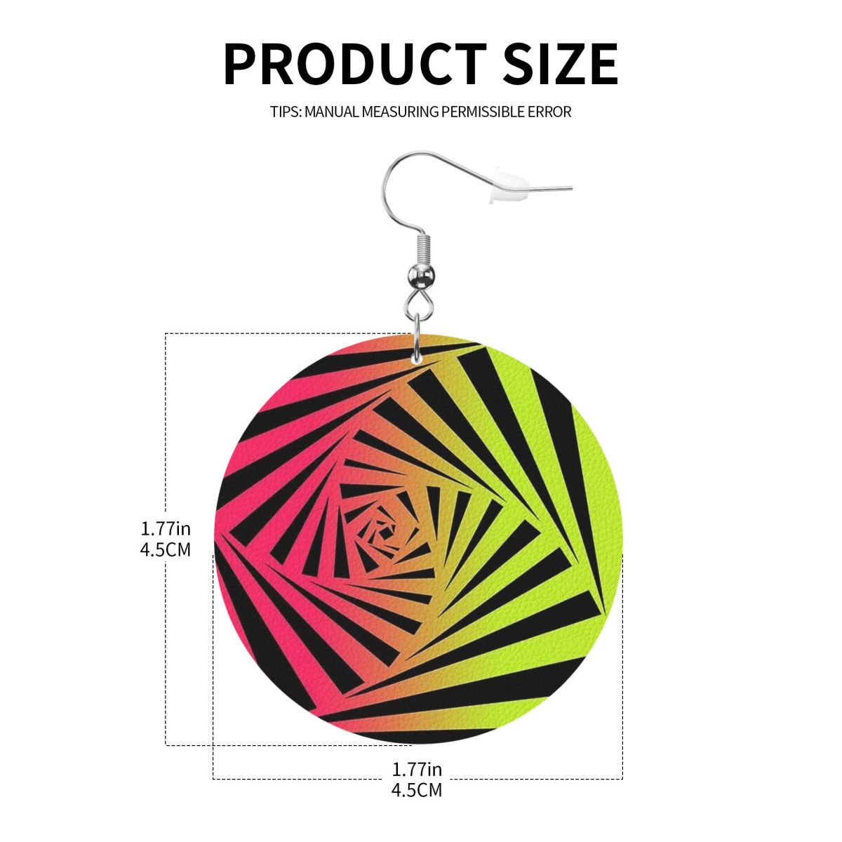 Pendientes colgantes de cuero  - Street Fashion Photo reseña y precio