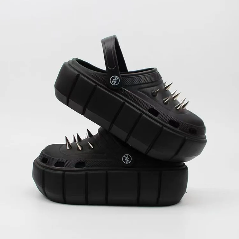 Zapatos con agujeros y remache - Street Fashion Y2K reseña y precio