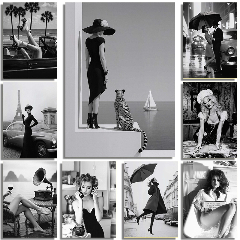 Póster artístico de modelo de  - Street Fashion Art reseña y precio
