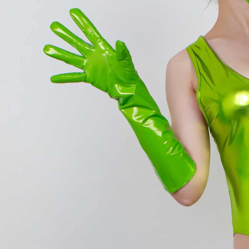 Guantes Largos de Cuero Sintét - Street Fashion Show reseña y precio