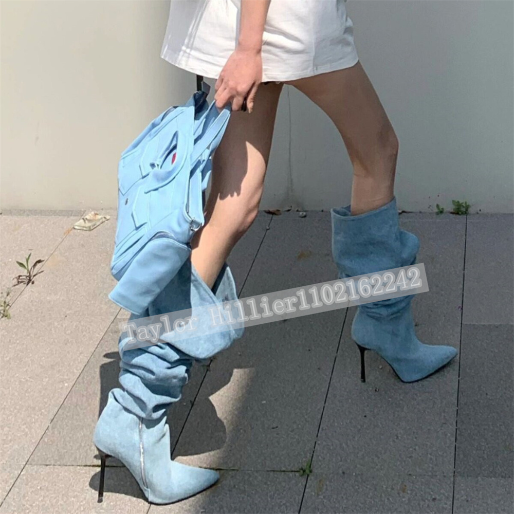 Botas de tacón de aguja con pu - Street Fashion Runway reseña y precio