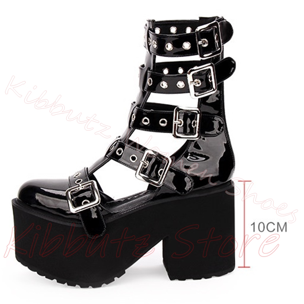 Botines de plataforma con múlt - Street Fashion Y2K reseña y precio